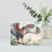 Carte Postale Oiseau de proie de Hawk Majestic (Debout devant)