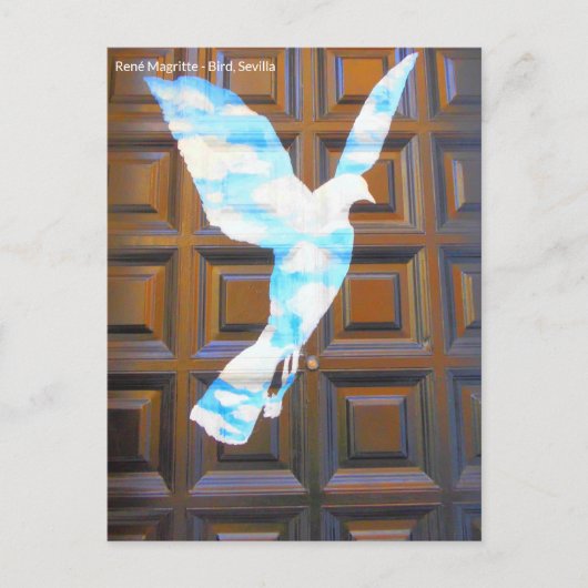 Carte Postale Oiseau de René Magritte à Séville (Devant)