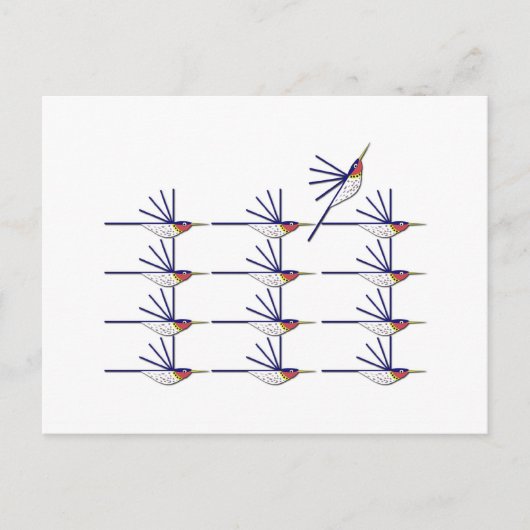 Carte Postale Oiseau de ronflement (Devant)