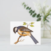 Carte Postale Oiseau de Sibérie doux (Debout devant)