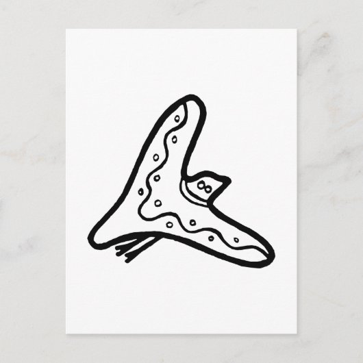 Carte Postale Oiseau, dessin australien (aborigène) (Devant)