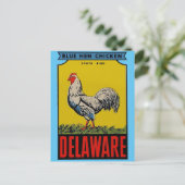 Carte postale Oiseau d'État du Delaware (Debout devant)