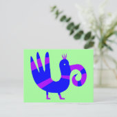 Carte Postale Oiseau drôle (Debout devant)
