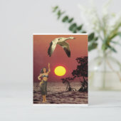 Carte Postale Oiseau du Paradis - (Debout devant)