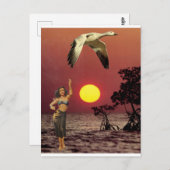 Carte Postale Oiseau du Paradis - (Devant / Derrière)