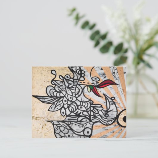 Carte Postale Oiseau Du Paradis (Debout devant)