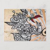 Carte Postale Oiseau Du Paradis (Devant)