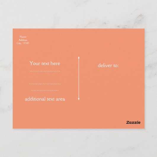 Carte Postale Oiseau du Paradis Elégant Mariage blanc or (Dos)