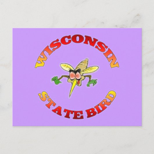 Carte Postale Oiseau du Wisconsin (Devant)