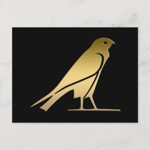 Carte Postale Oiseau égyptien antique - déesse Nekhbet