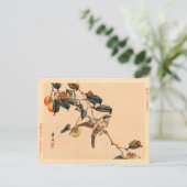 Carte Postale Oiseau en PersimmonTree (Debout devant)