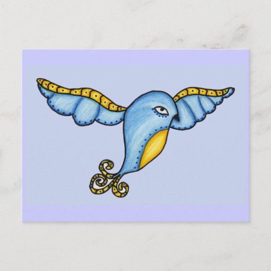 Carte postale Oiseau en vol (Devant)