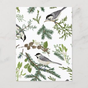 Carte Postale Oiseau feuille