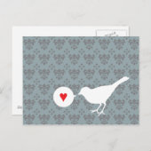 Carte postale Oiseau in Love (Devant / Derrière)