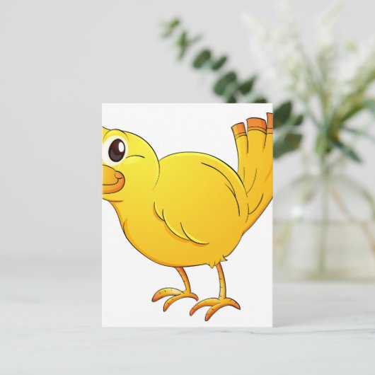 Carte Postale Oiseau jaune (Debout devant)