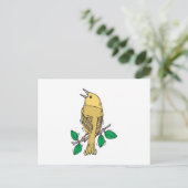 Carte Postale oiseau jaune (Debout devant)