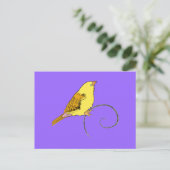 Carte Postale Oiseau jaune (Debout devant)