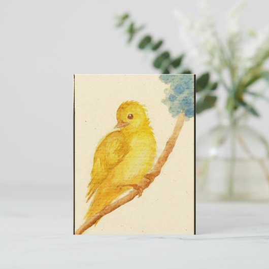 Carte Postale Oiseau jaune (Debout devant)