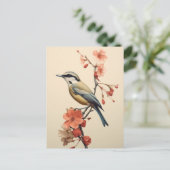 Carte Postale Oiseau matinal japonais (Debout devant)