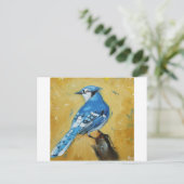 Carte Postale Oiseau n°39 bluejay (Debout devant)