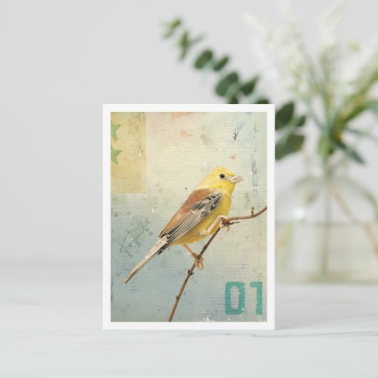 Carte Postale Oiseau no 4 (Debout devant)