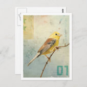 Carte Postale Oiseau no 4 (Devant / Derrière)