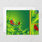 Carte postale Oiseau O'Paradise (Devant / Derrière)