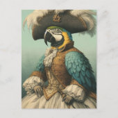 Carte Postale Oiseau Pirate Adorable (Devant)