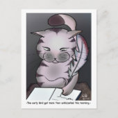 Carte postale Oiseau précoce (Devant)