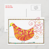 Carte postale Oiseau Sophie Opera (Devant / Derrière)