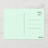 Carte Postale Oiseau Vert Sur Une Branche (Dos)