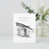 Carte Postale oiseau vintage (Debout devant)