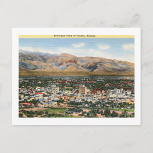 Carte Postale Oiseau's Eye View Tucson, Arizona Vintage