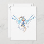 carte postale oiseaux (Devant / Derrière)