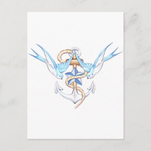 carte postale oiseaux (Devant)