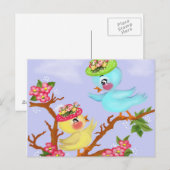 Carte Postale oiseaux (Devant / Derrière)