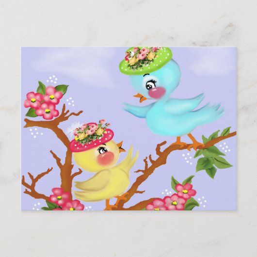 Carte Postale oiseaux (Devant)
