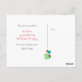 Carte Postale Oiseaux Amoureux Nous Avons Déménagé Annonce de No (Dos)