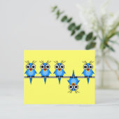 Carte Postale oiseaux amusants (Debout devant)
