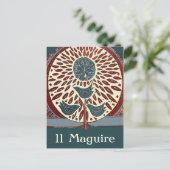 Carte Postale Oiseaux bleus dans l'arbre Abstrait 11 Maguire (Debout devant)