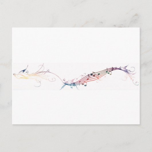 Carte Postale oiseaux chanteurs arc-en-ciel (Devant)