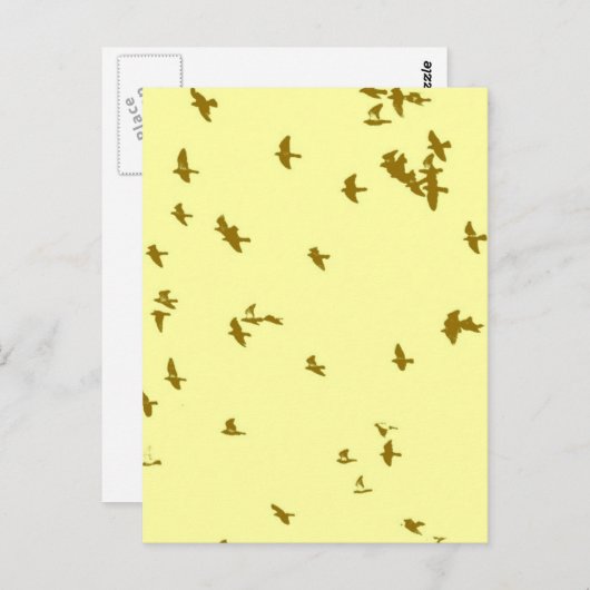 Carte Postale Oiseaux dans le ciel (Devant / Derrière)