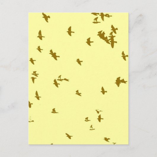 Carte Postale Oiseaux dans le ciel (Devant)