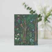 Carte Postale "Oiseaux dans une forêt médiévale." (Détail de l'é (Debout devant)