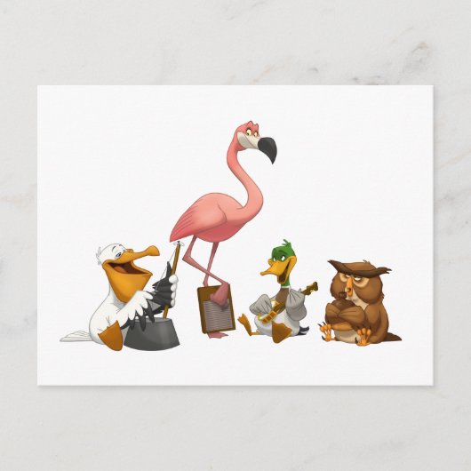 Carte postale Oiseaux de la bande de Jug (Devant)