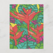 Carte Postale Oiseaux de la jungle tropicale Paradise (Devant)