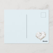 Carte Postale Oiseaux de l'amour romantique Nuage Cœur (Dos)