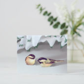 Carte Postale OISEAUX DE NEIGE par SHARON SHARPE (Debout devant)