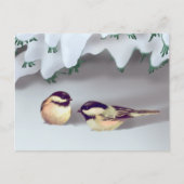 Carte Postale OISEAUX DE NEIGE par SHARON SHARPE (Devant)