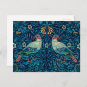 Carte Postale Oiseaux de William Morris (Devant / Derrière)